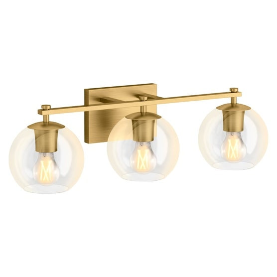 Kohler Orime Three-light Globe Glass Shade Wall Sconce