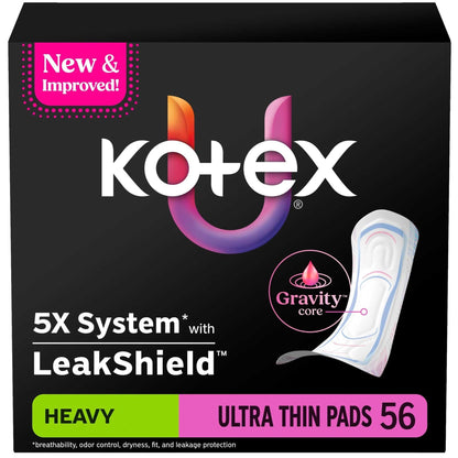 Kotex Overnight Maxi Pads, 39 Count (PACK OF 3 )