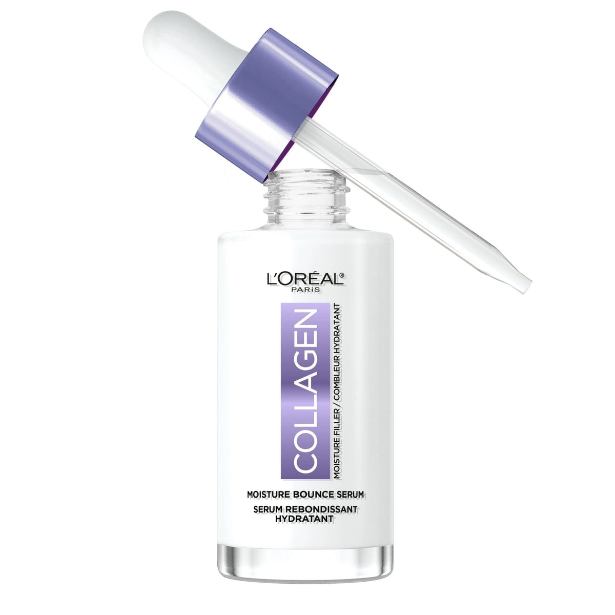 L'Oreal Paris Collagen Moisture Filler Moisture Bounce Hydrating Face Serum, 1 fl oz