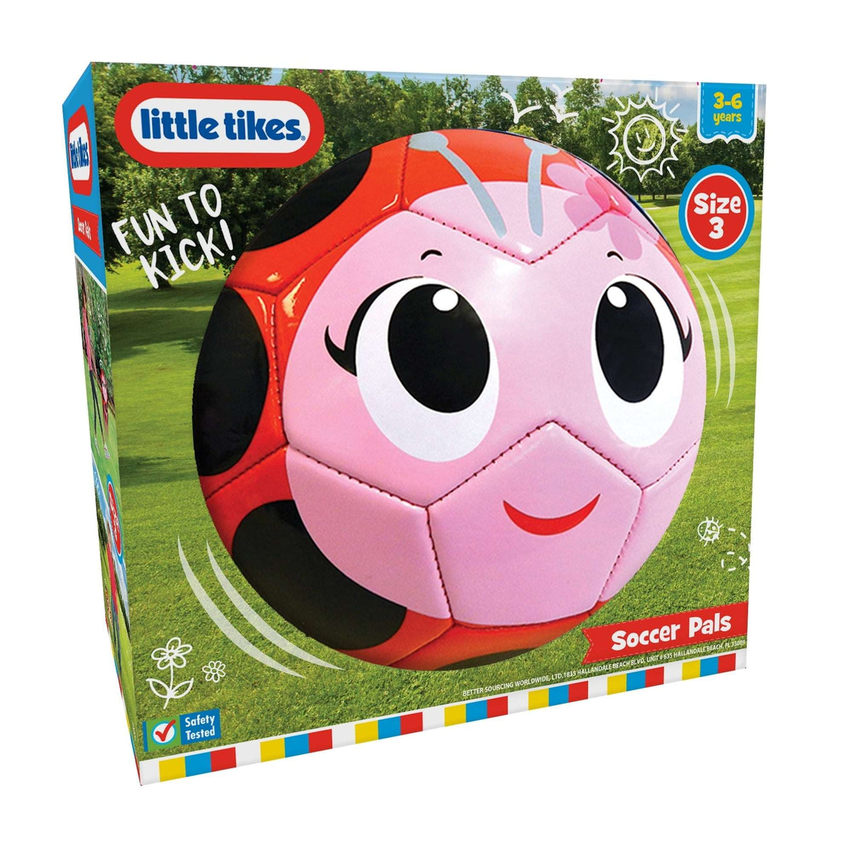 Little Tikes Soccer Pal - Size 3 Soccer Ball Toy for Kids, Indoor and Outdoor Play, Character Ball for Toddlers