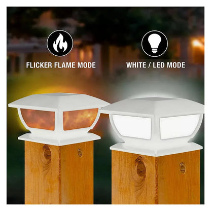 Bell + Howell Solar Post Cap Lights, 2pk. - White
