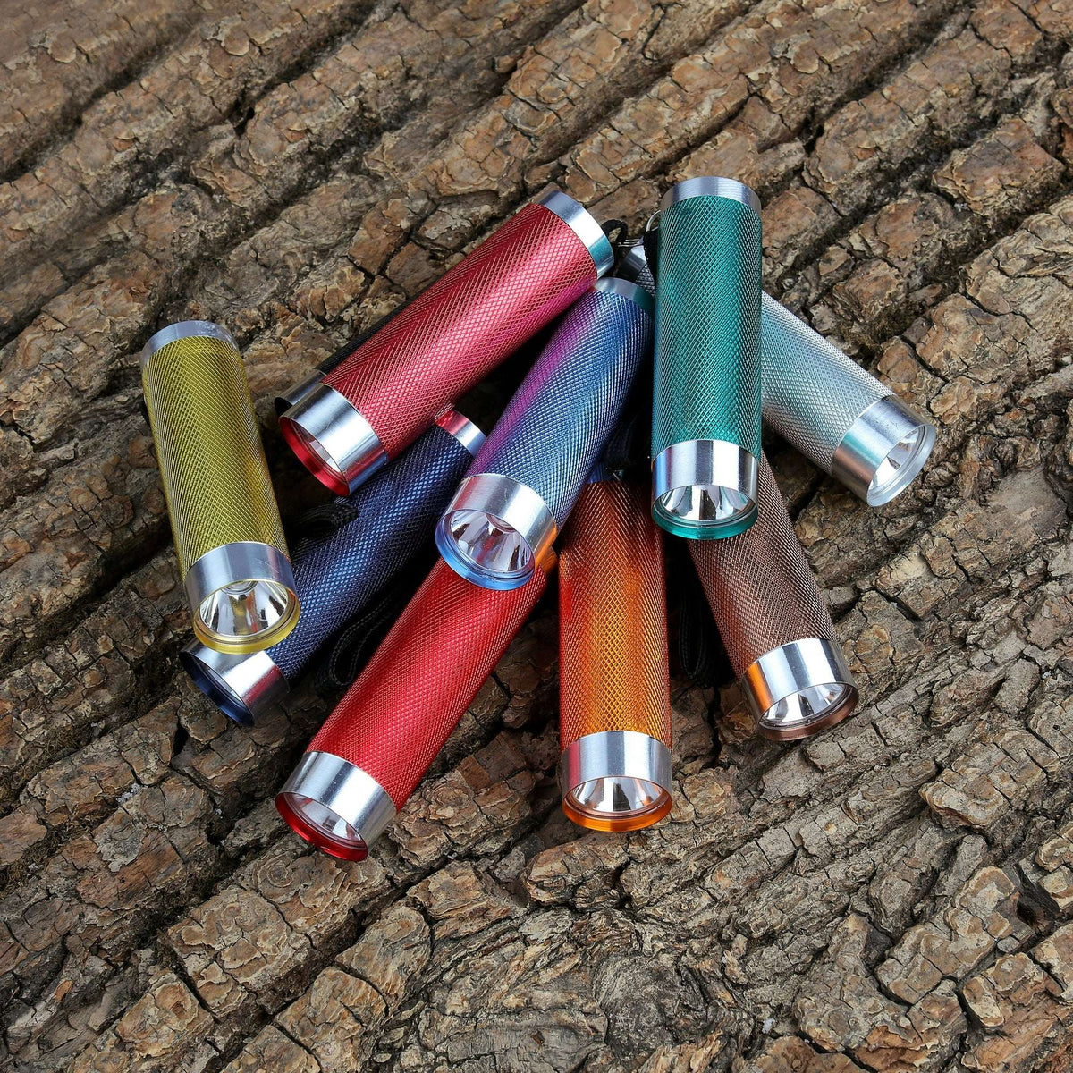 Ozark Trail LED Flashlights 10-Pack 50 Lumens Multicolor Compact Set for Camping