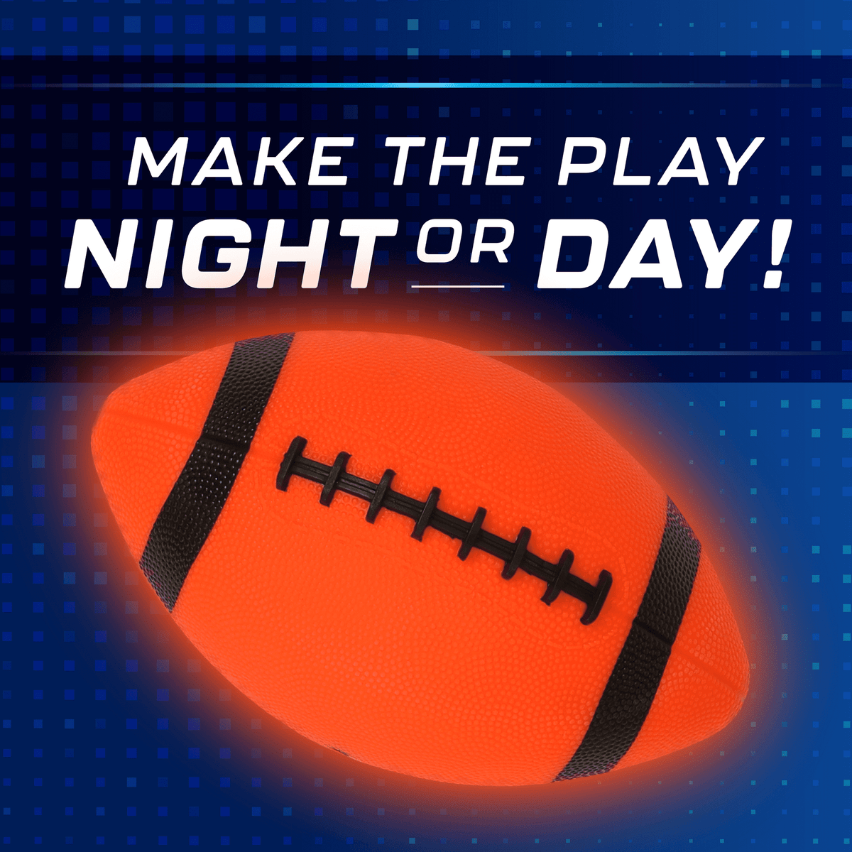 LED Flag Football, Light-Up Outdoor Sports Game, for All Ages, by MinnARK