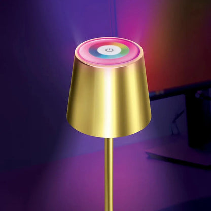 Brookstone 2 pk. LED Gold Patio Touch Lamps