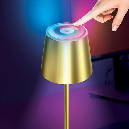 Brookstone 2 pk. LED Gold Patio Touch Lamps