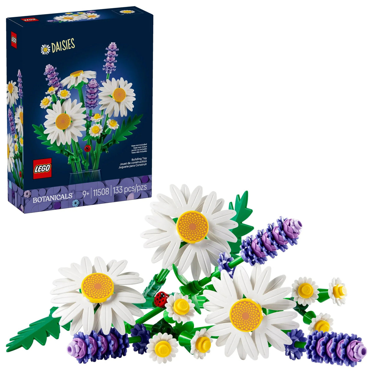 LEGO Botanicals Daisies Building Toy - Easter Gift for Kids & Adults, Ages 9+ - Kids Room Decor for Shelf or Desk, Girls & Boys - 11508