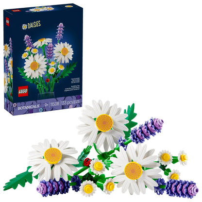 LEGO Botanicals Daisies Building Toy - Easter Gift for Kids & Adults, Ages 9+ - Kids Room Decor for Shelf or Desk, Girls & Boys - 11508