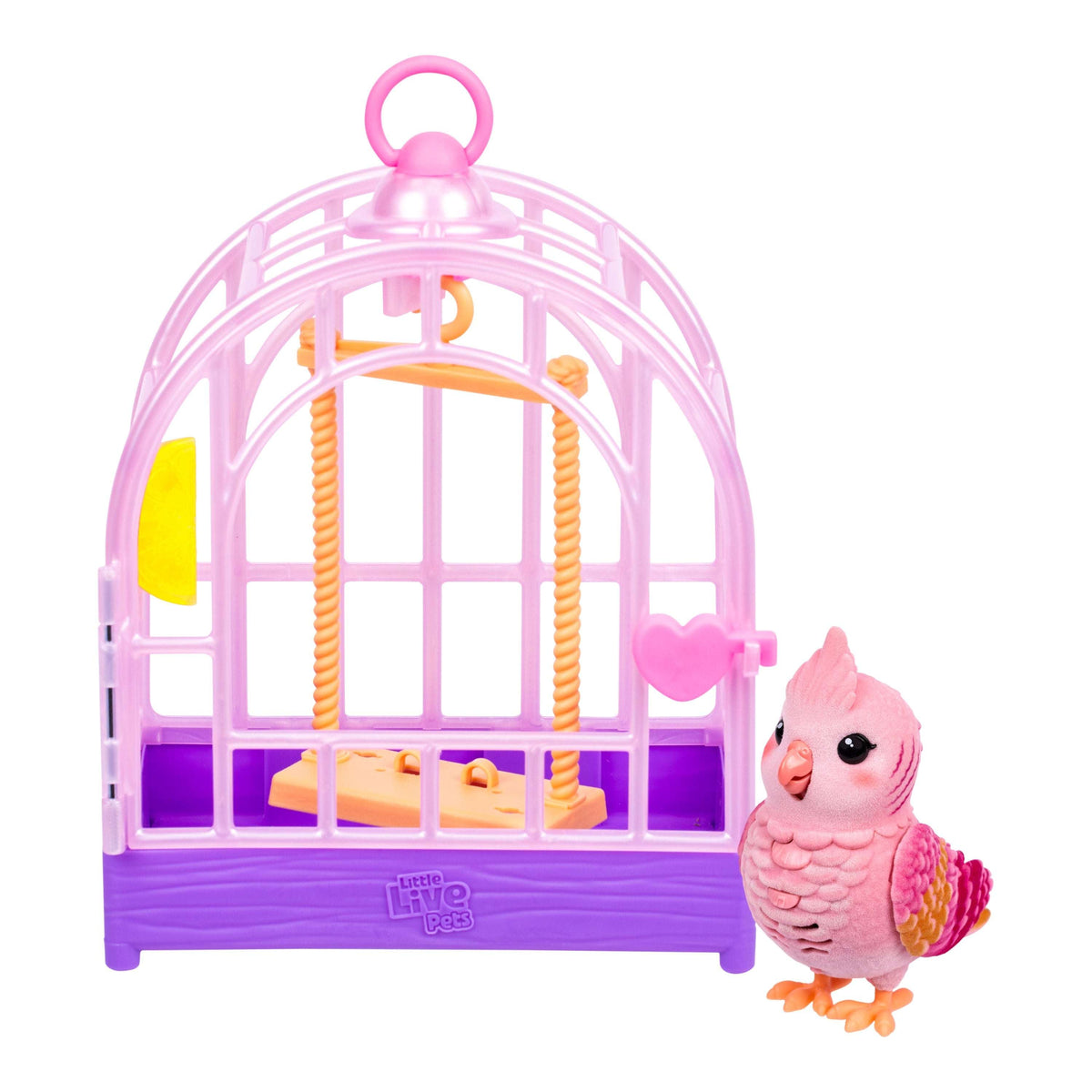 Little Live Pets - Lil' Bird & Bird Cage Rosie, 20 + Sounds, and Reacts to Touch, Ages 5+