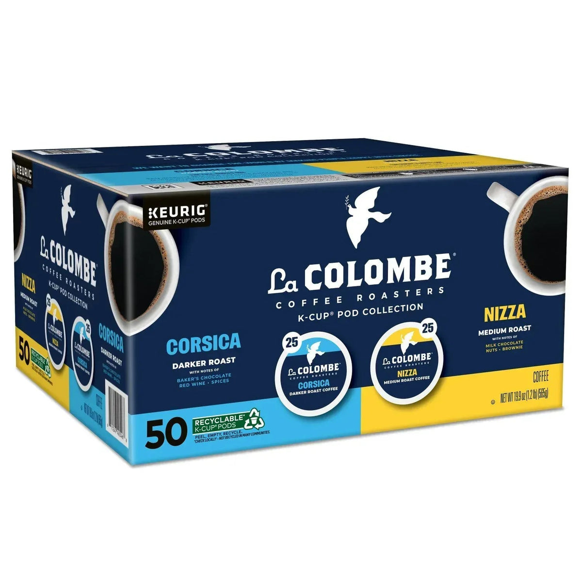 La Colombe Coffee Roasters Medium-Dark Roast Coffee Pods, Variety Pack, 50 ct.