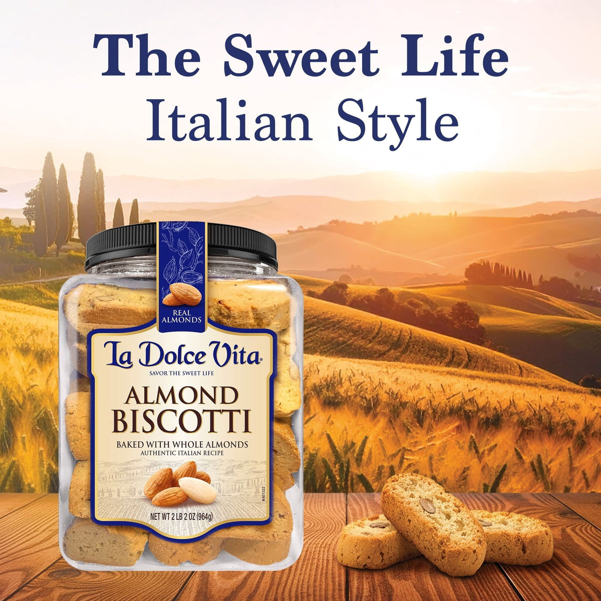 La Dolce Vita Classic Almond Biscotti 34 oz.