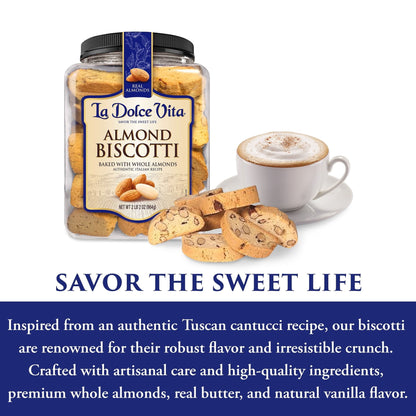 La Dolce Vita Classic Almond Biscotti 34 oz.