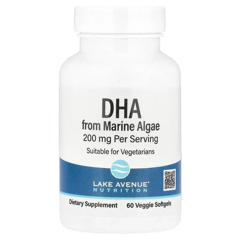 Lake Avenue Nutrition, DHA from Marine Algae, 200 mg, 60 Veggie Softgels