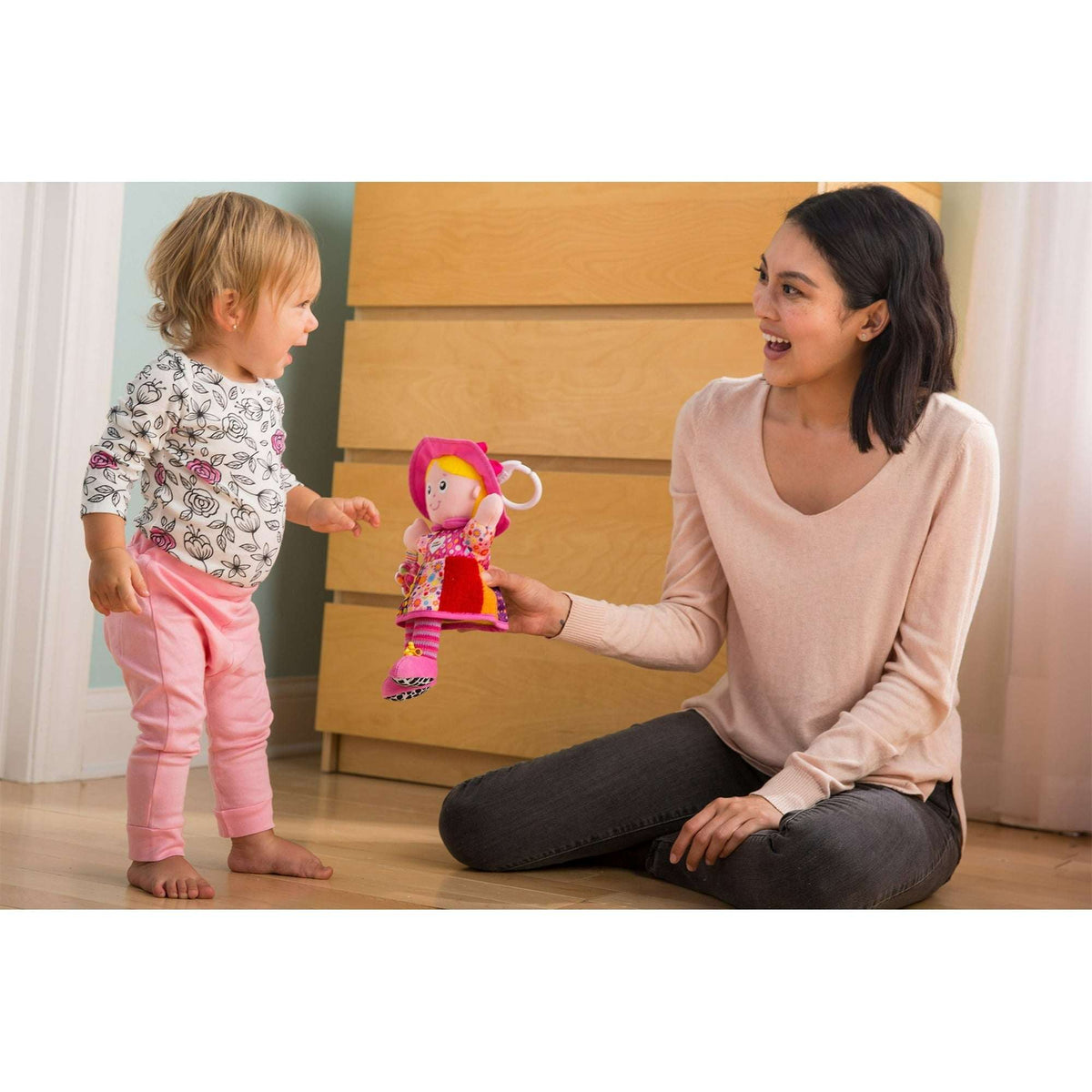 Lamaze Clip & Go My Friend Emily Infant Toy, Baby Car Seat Toy