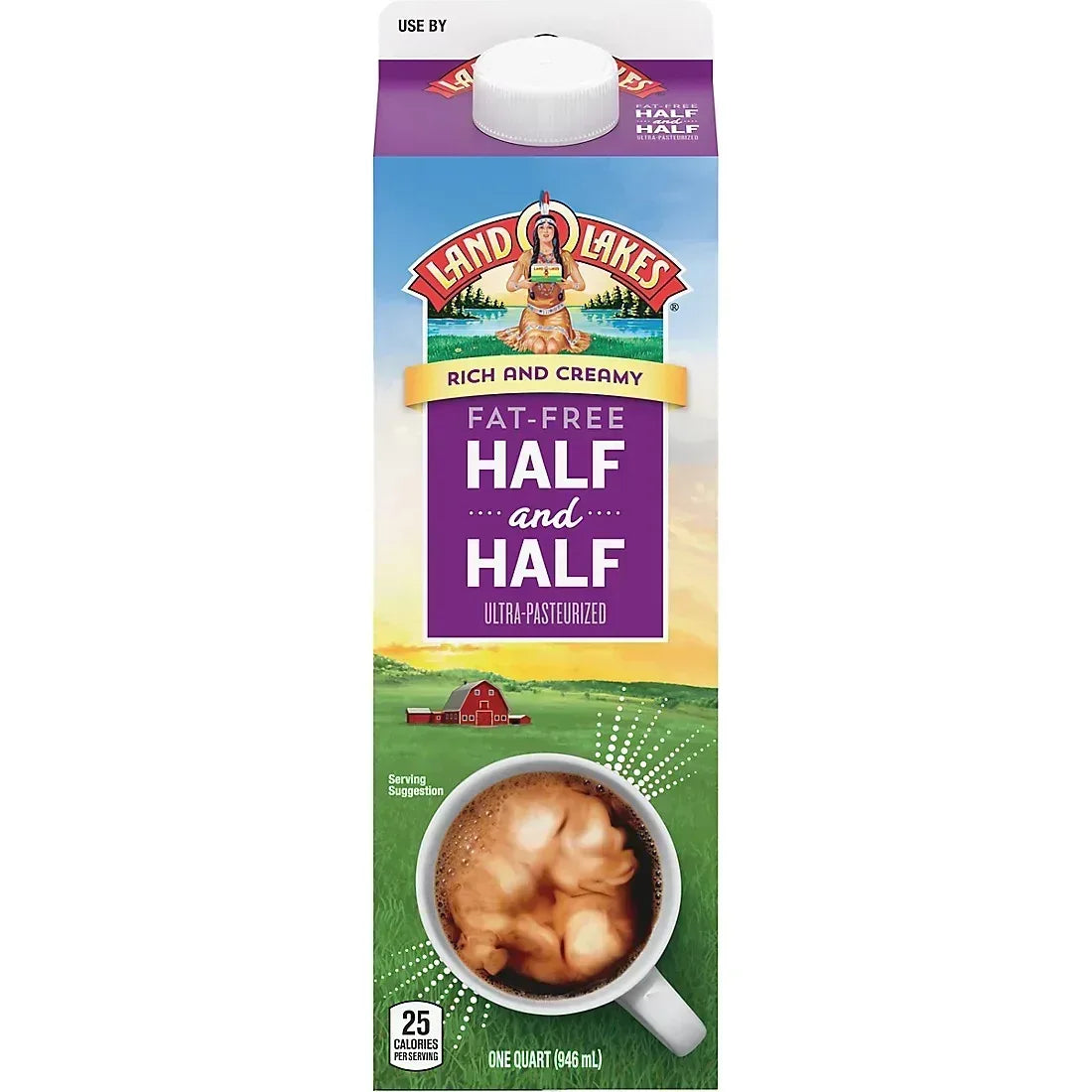 Land O'Lakes Fat-Free Half And Half Creamer, 32 oz.