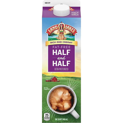 Land O'Lakes Fat-Free Half And Half Creamer, 32 oz.