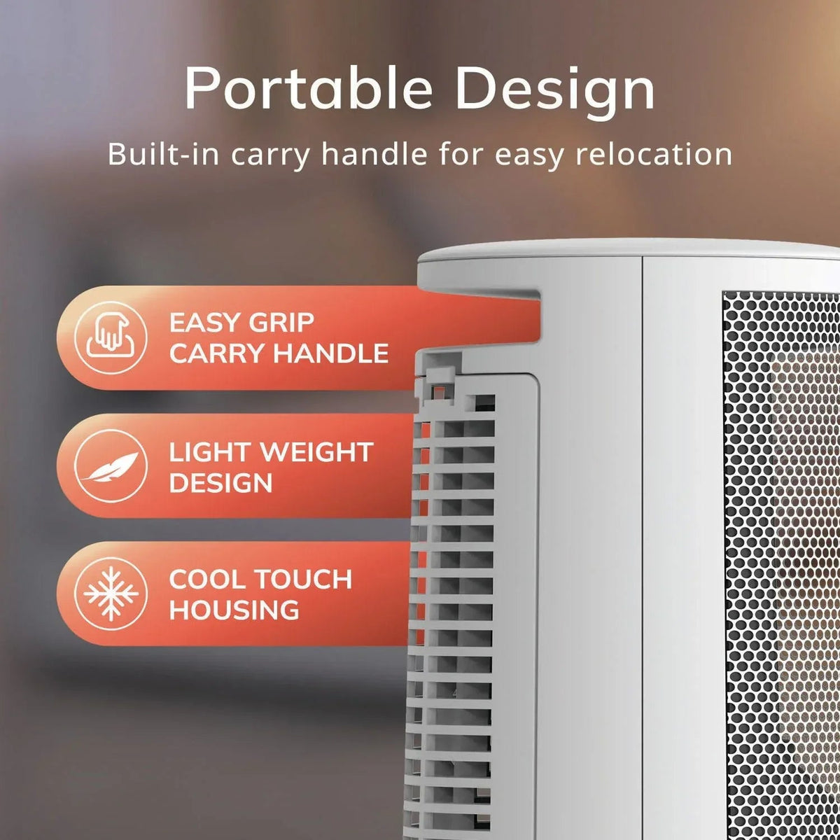 Lasko 5,118 BTU Personal Oscillating Ceramic Space Heater with Timer