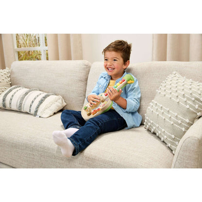LeapFrog Strum & Count Wooden Guitar Plastic, FSC-Certified Wood Baby and Toddler Toys