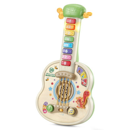 LeapFrog Strum & Count Wooden Guitar Plastic, FSC-Certified Wood Baby and Toddler Toys