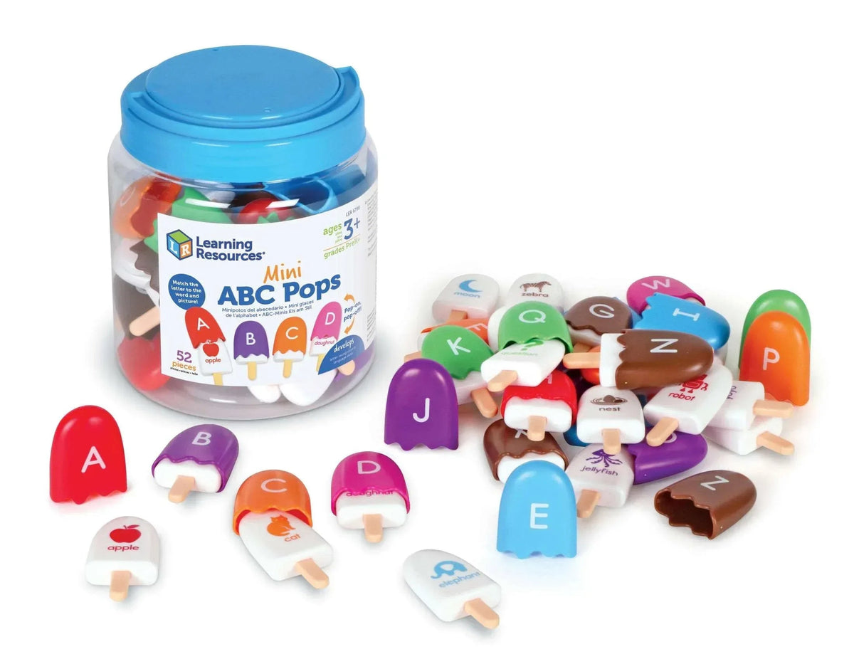 Learning Resources Mini ABC Pops, Vocabulary Words, Alphabet, Ages 3+