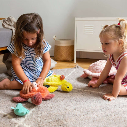 Les Ptipotos Sea Turtle Mom & Baby Plush Stuffed Animal Set & Eco-Friendly Toy