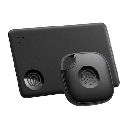 Life360 Tile Starter Pack – 1 Mate & 1 Slim Bluetooth Trackers for Keys, Wallets, Phones – iOS & Android (Black)