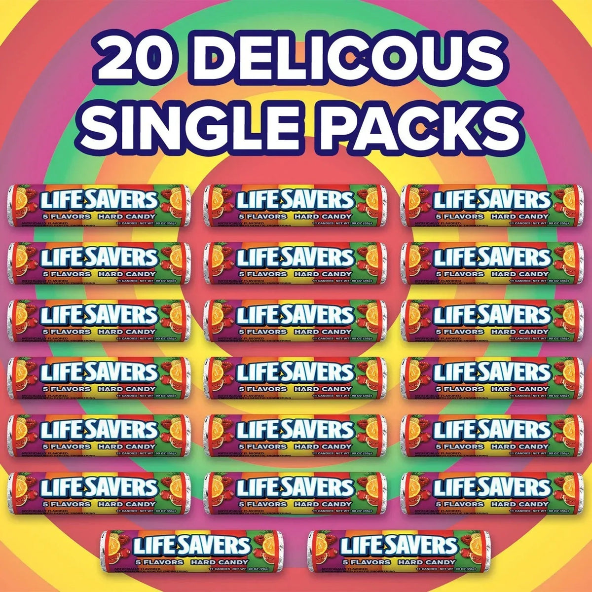 Life Savers 5 Flavors Hard Candy, 1.14 oz., 20 pk.
