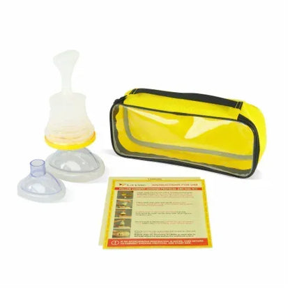 LifeVac Yellow Travel Kit - Portable Suction Rescue Device, First Aid Kit for Kids and Adults, Portable Airway Suction Device for Children and Adults
