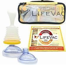 LifeVac Yellow Travel Kit - Portable Suction Rescue Device, First Aid Kit for Kids and Adults, Portable Airway Suction Device for Children and Adults
