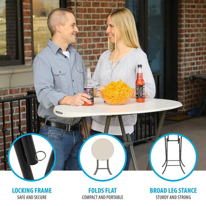 Lifetime 33-Inch Round Bistro Table Light Commercial