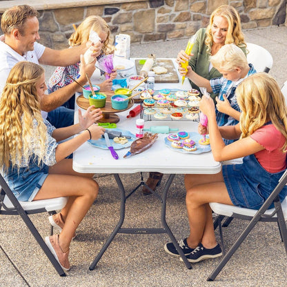 Lifetime 6-Foot Fold-In-Half Table