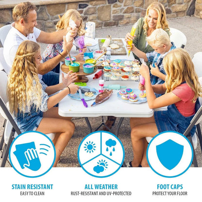 Lifetime 6-Foot Fold-In-Half Table