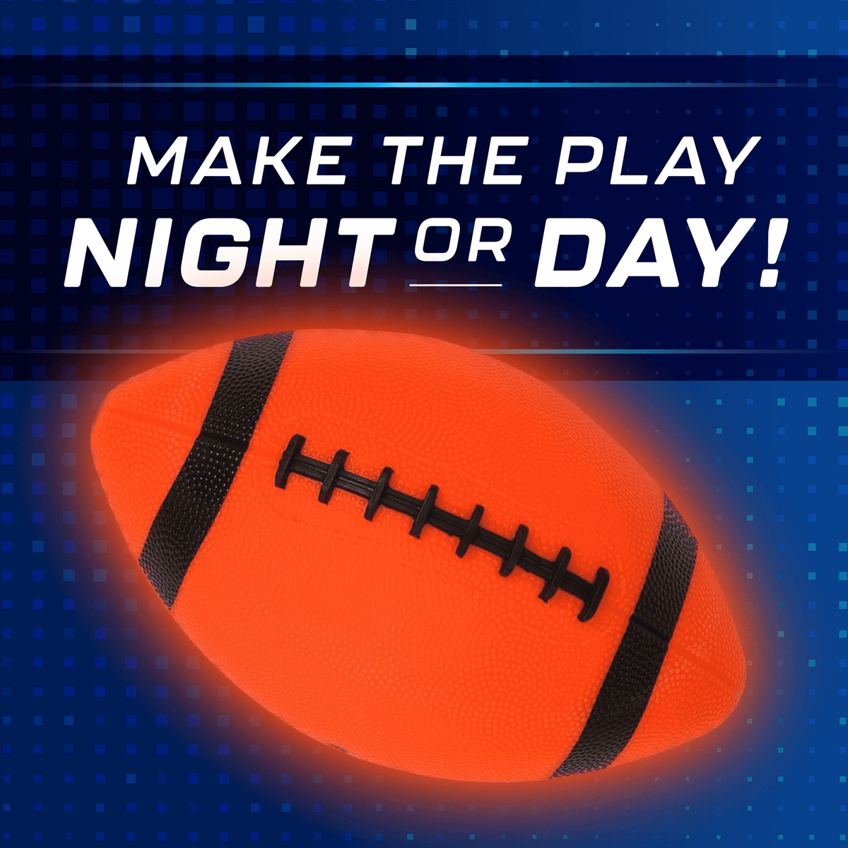 LED Flag Football, Light-Up Outdoor Sports Game, for All Ages, by MinnARK