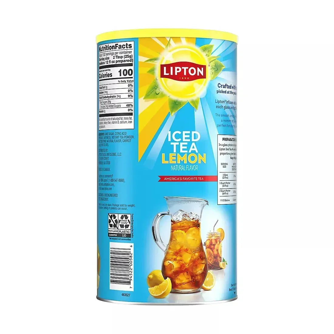 Lipton Lemon Iced Tea Mix, 38 qt.
