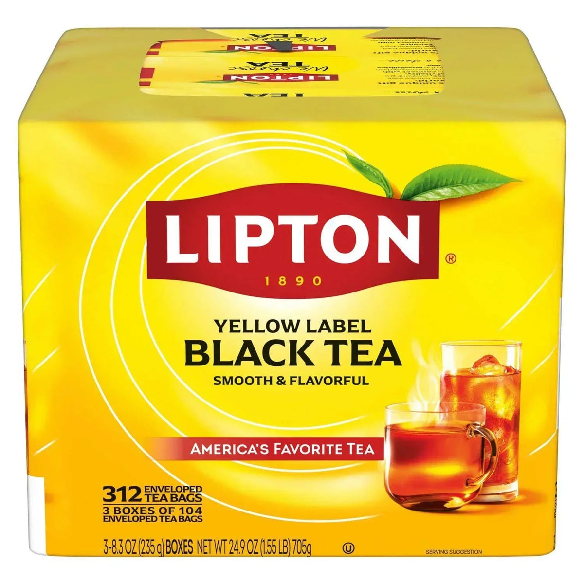 Lipton Tea Bags, Black Tea, 312 ct.
