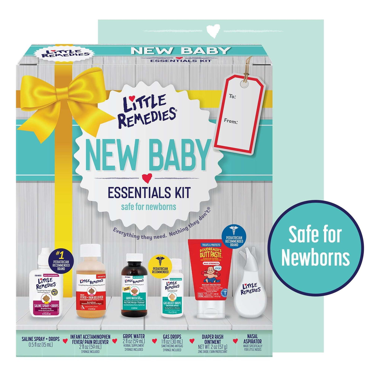 Little Remedies New Baby Essentials 6-Piece Kit for Infant's Nose and Tummy Relief