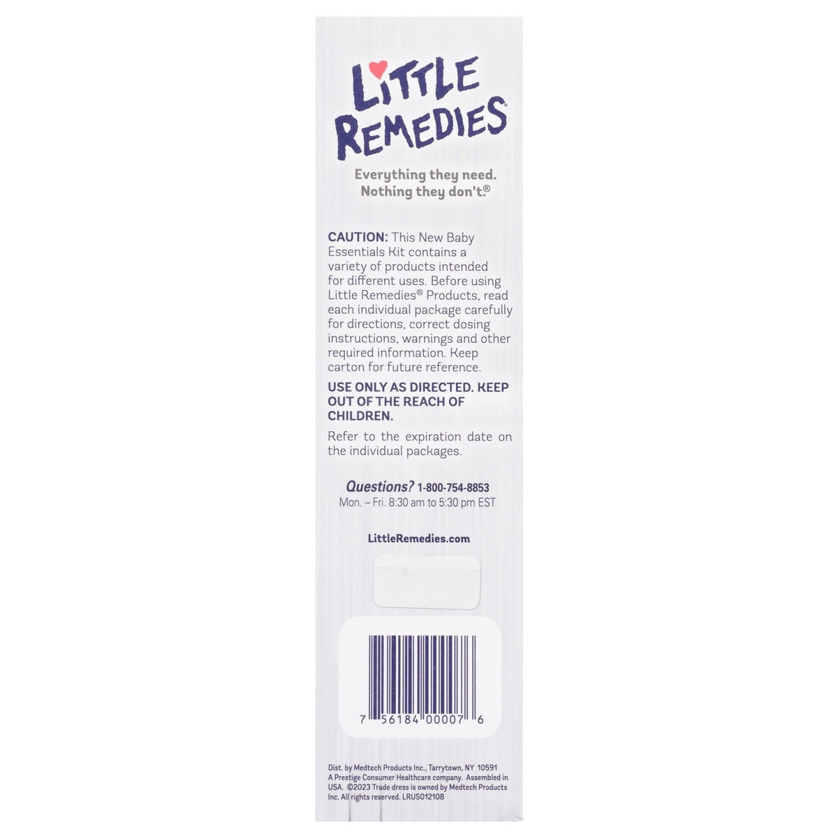 Little Remedies New Baby Essentials Kit, 6 Piece Kit for Baby's Nose and Tummy, Infant Relief