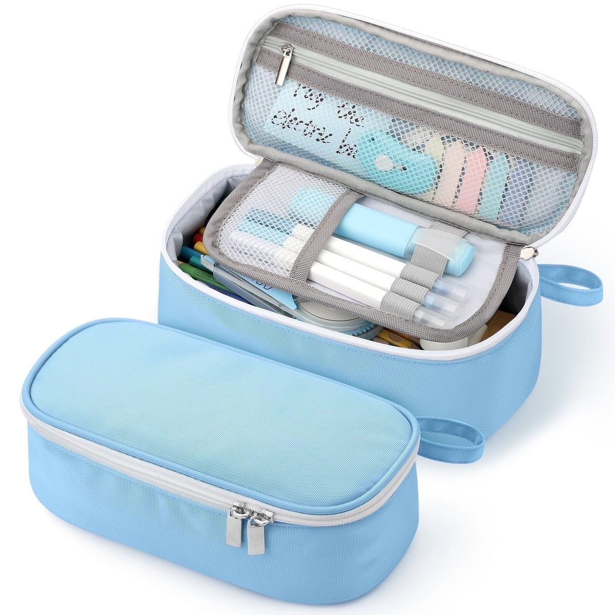 Livhil Large Pencil Pouch, Pencil Case for Girls Boys, Pencil Bag Pencil Boxes for Kids Elementary School Supplies