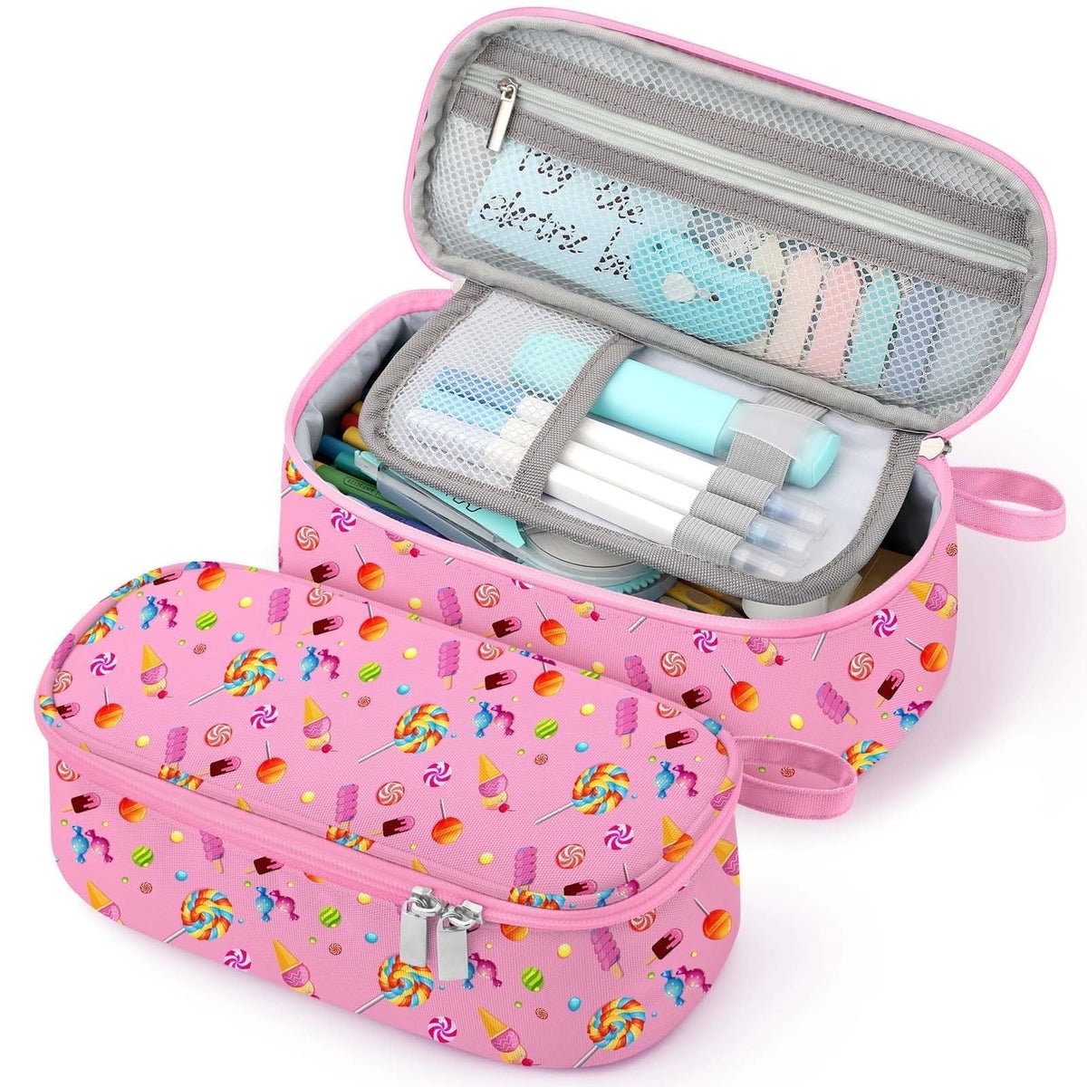 Livhil Large Pencil Pouch, Pencil Case for Girls Boys, Pencil Bag Pencil Boxes for Kids Elementary School Supplies