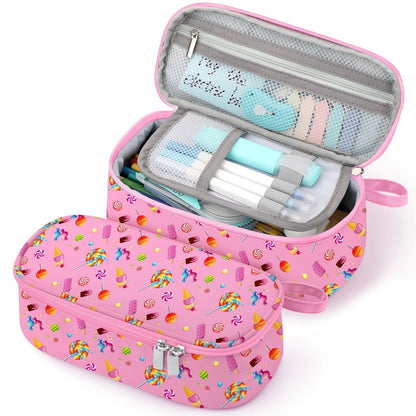 Livhil Large Pencil Pouch, Pencil Case for Girls Boys, Pencil Bag Pencil Boxes for Kids Elementary School Supplies