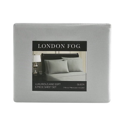 London Fog 6-Piece Ultra-Soft Microfiber Sheet Set, Assorted Sizes