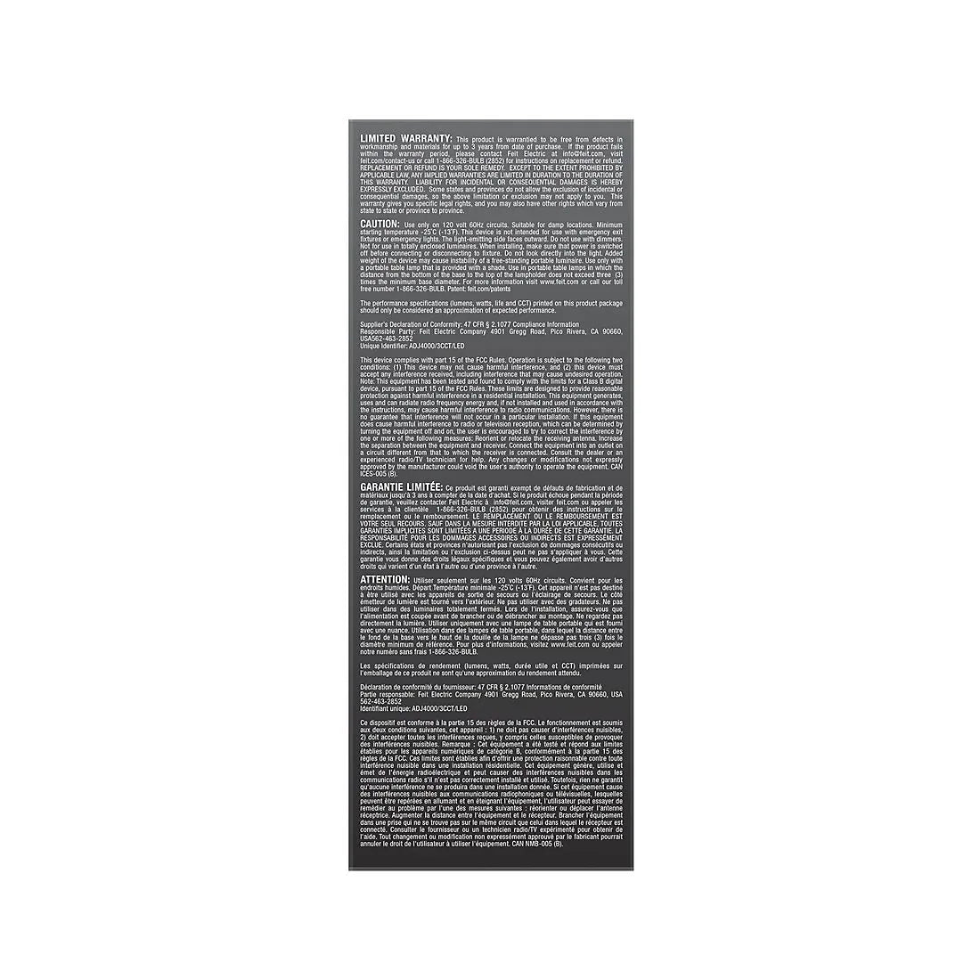 Feit Electric High Lumen Multi-Directional 3-Panel LED Light