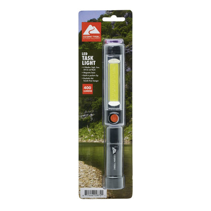 Ozark Trail 400 Lumen LED Flashlight with UV Task Light – Compact, Durable & Multi-Mode for Outdoor & Everyday Use