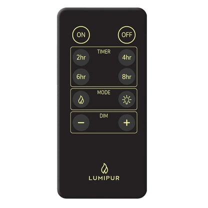 LumiPur 6-piece Flameless LED Candles Design Series Glass with Remote
