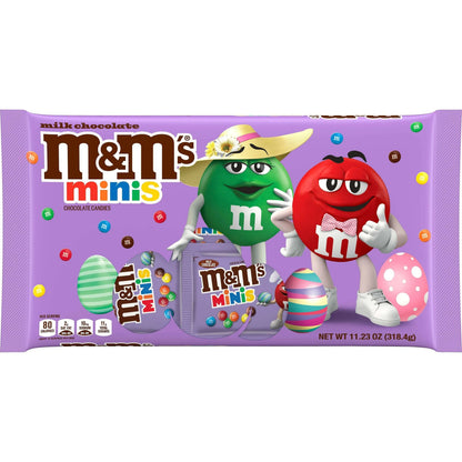 M&M'S Milk Chocolate Easter Candy, Chocolate for Easter Basket Stuffers, Eggs, 10 Ounce Bag