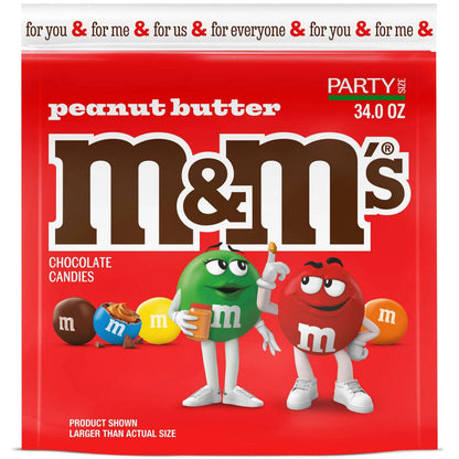 M&M's Peanut Butter Milk Chocolate Candy, Sharing Size - 9 oz Bag