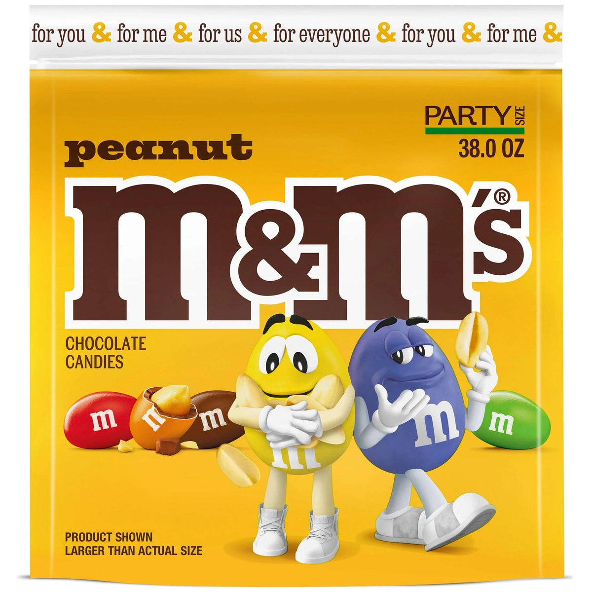 M&M's Peanut Milk Chocolate Candy Sharing Size - 10.05 oz Bag