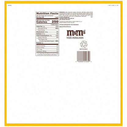 M&M's Chocolate Candy, Peanut, Full Size, 1.74 oz, 48-count