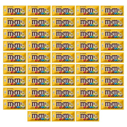 M&M's Chocolate Candy, Peanut, Full Size, 1.74 oz, 48-count