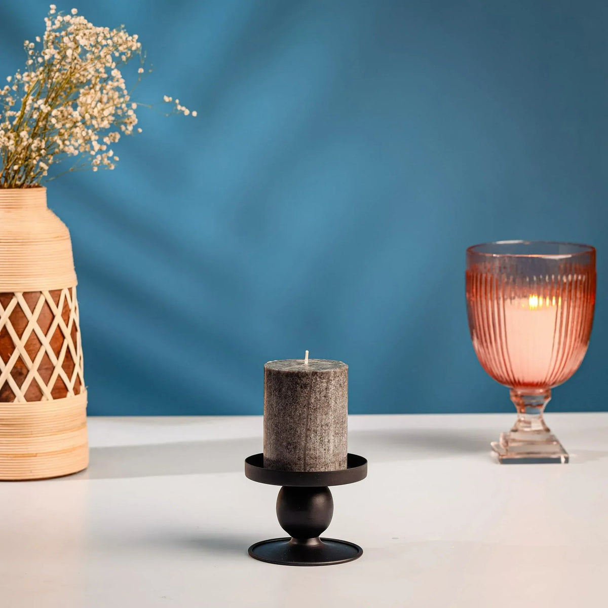 Mainstays Flippable Candle Holder, Black
