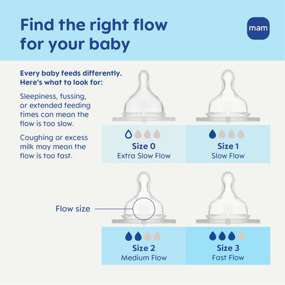 MAM Easy Start Anti-Colic Matte Bottle 5 oz, 2 pack Blue